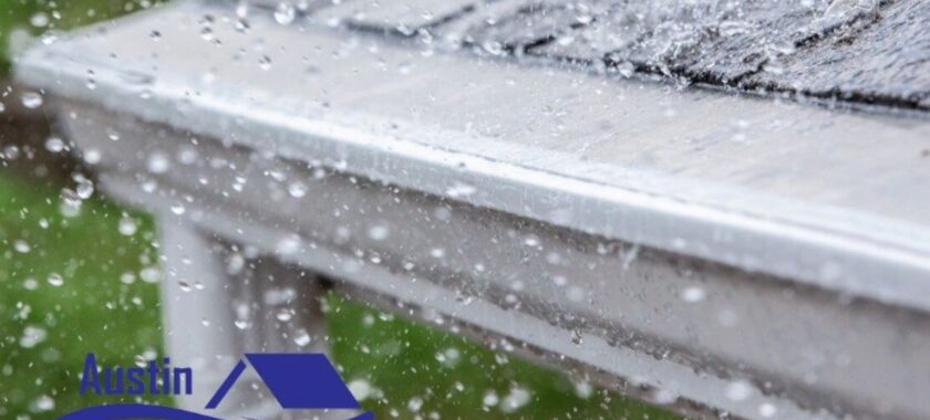 gutters covered with gutter guards from rain
