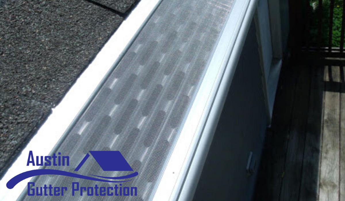 gutter guard installed on a residential gutter by Austin Gutter Protection