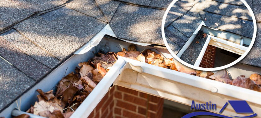 Gutter cleaning services by Austin Gutter Protection.