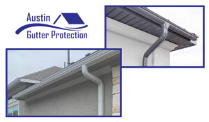 Roof gutters and downspouts of Austin homeowners. Downspout placement services by a gutter company.