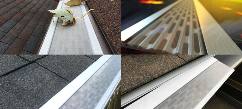 Gutter guards are provided by gutter cover installers.