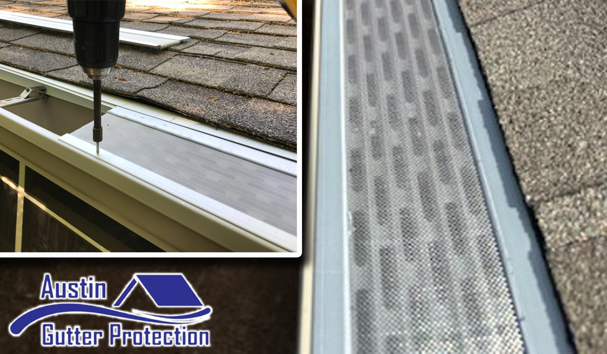 Gutter guards are installed for home gutters. Gutter protection services for Austin homes.
